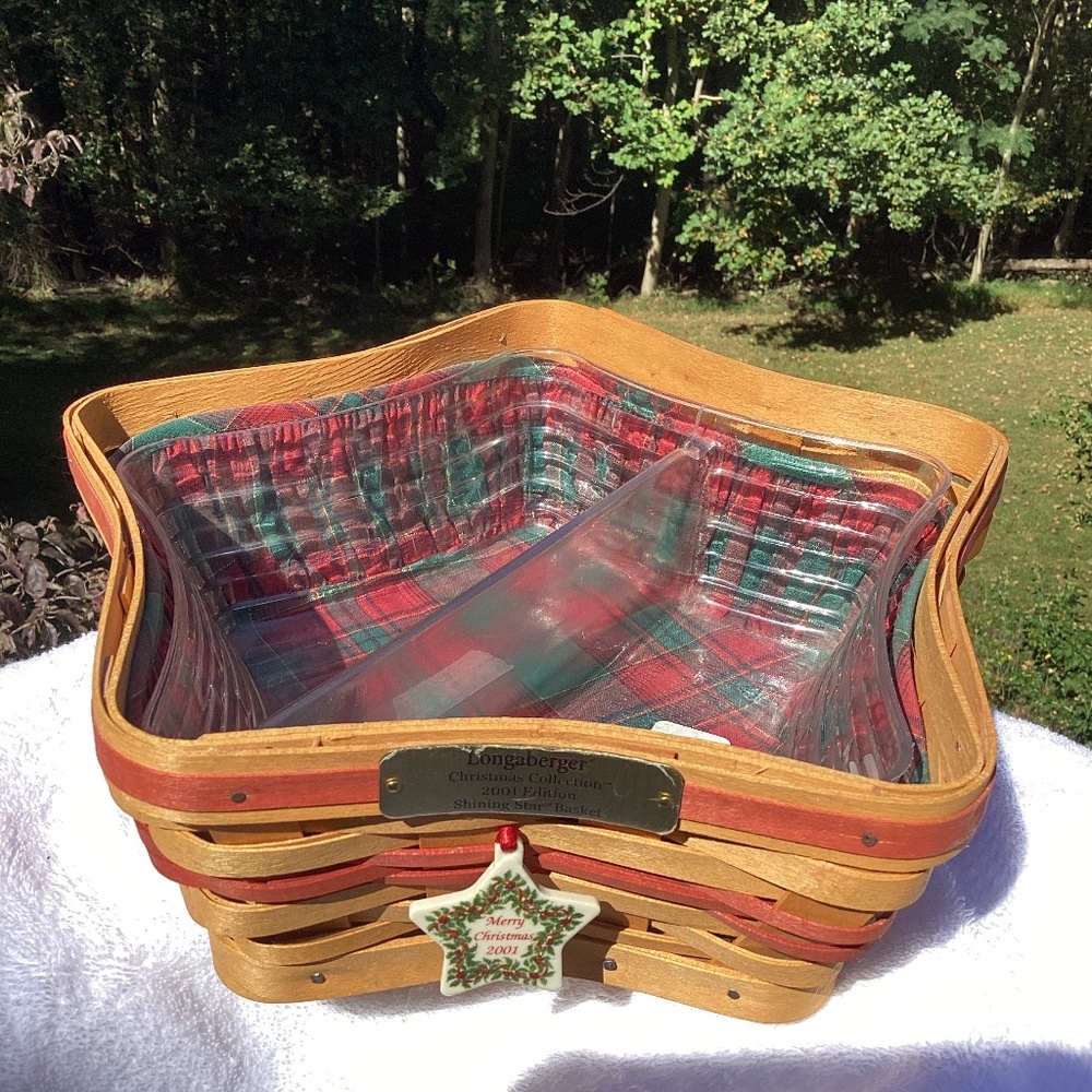 Longaberger basket. Christmas collection shining star